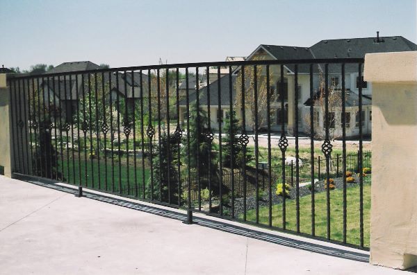 Custom wrought iron fence in the Treasure Valley